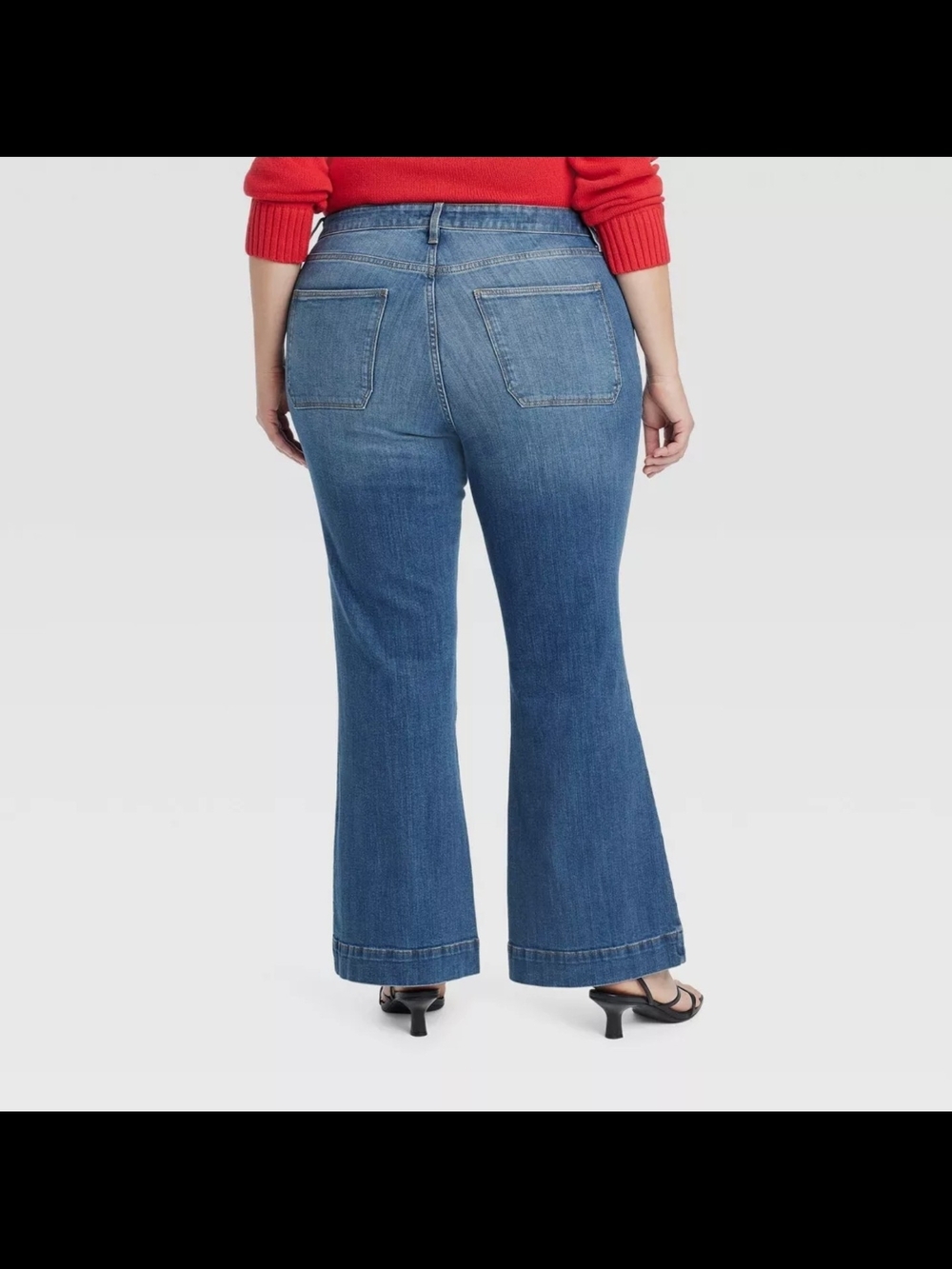 AVA & VIV Women High-Rise Flare Jeans - - Picture 3 of 3